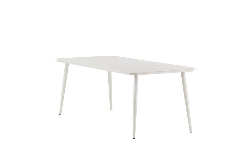 Lina matbord 200x90 cm beige aluminium