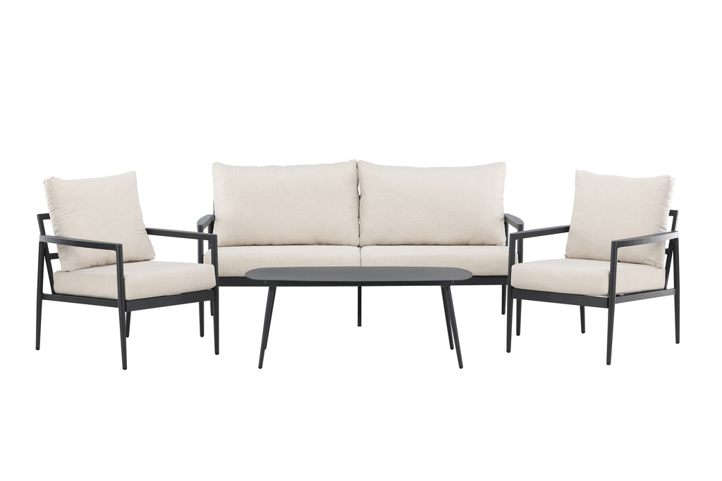 Taromina soffgrupp svart/beige