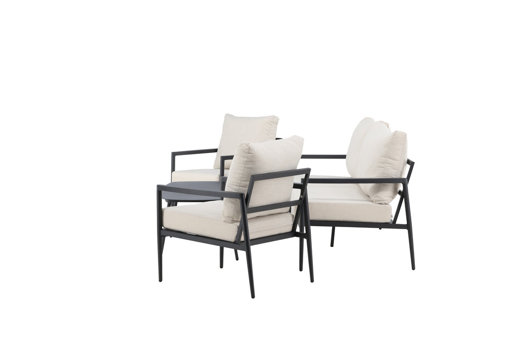 Taromina soffgrupp svart/beige