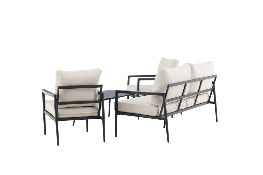 Taromina soffgrupp svart/beige
