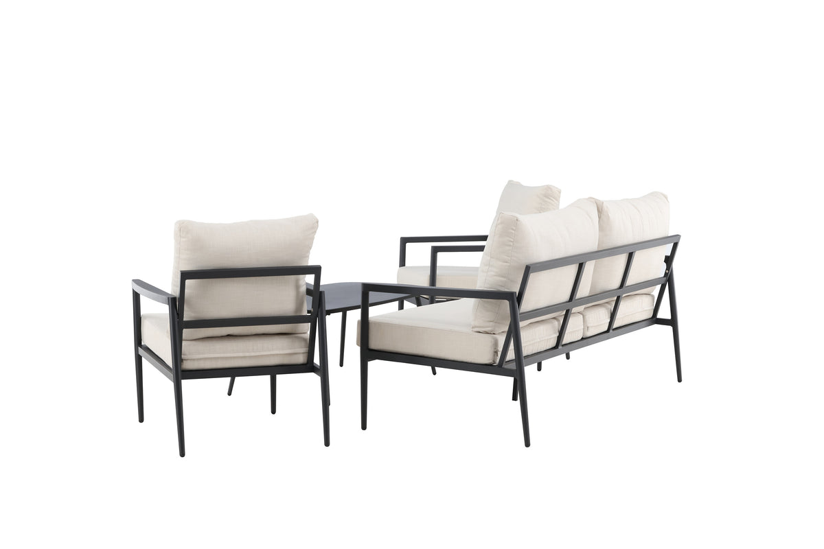 Taromina soffgrupp svart/beige