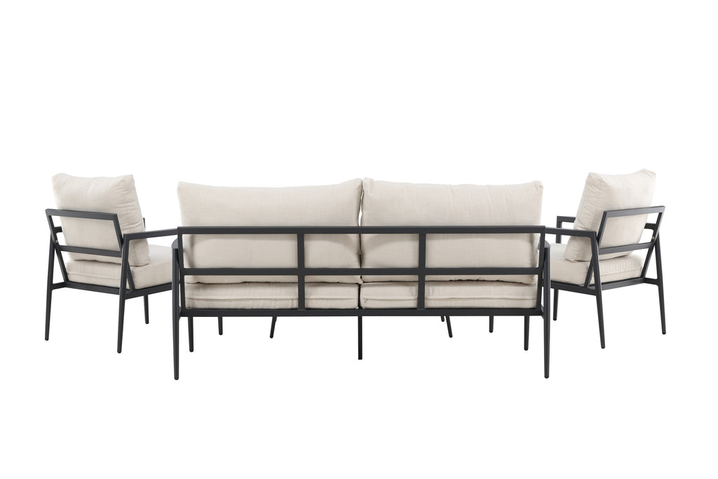 Taromina soffgrupp svart/beige