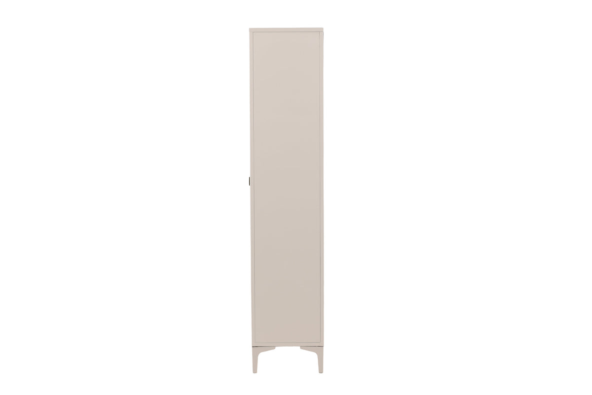 Piring skåp beige stål och glas