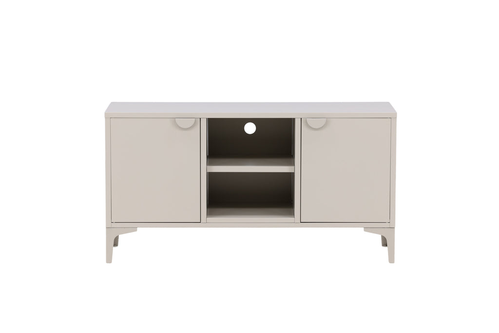 Piring tv-bänk beige stål