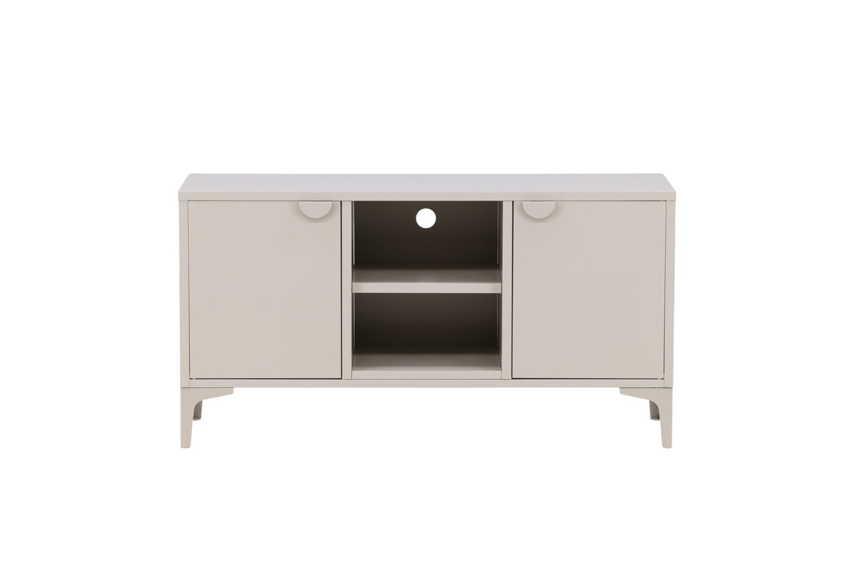 Piring tv-bänk beige stål