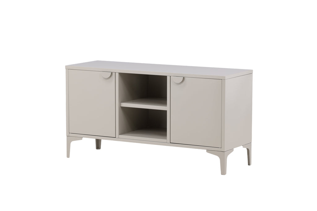 Piring tv-bänk beige stål