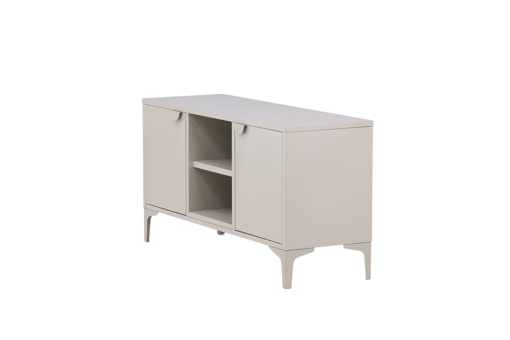 Piring tv-bänk beige stål