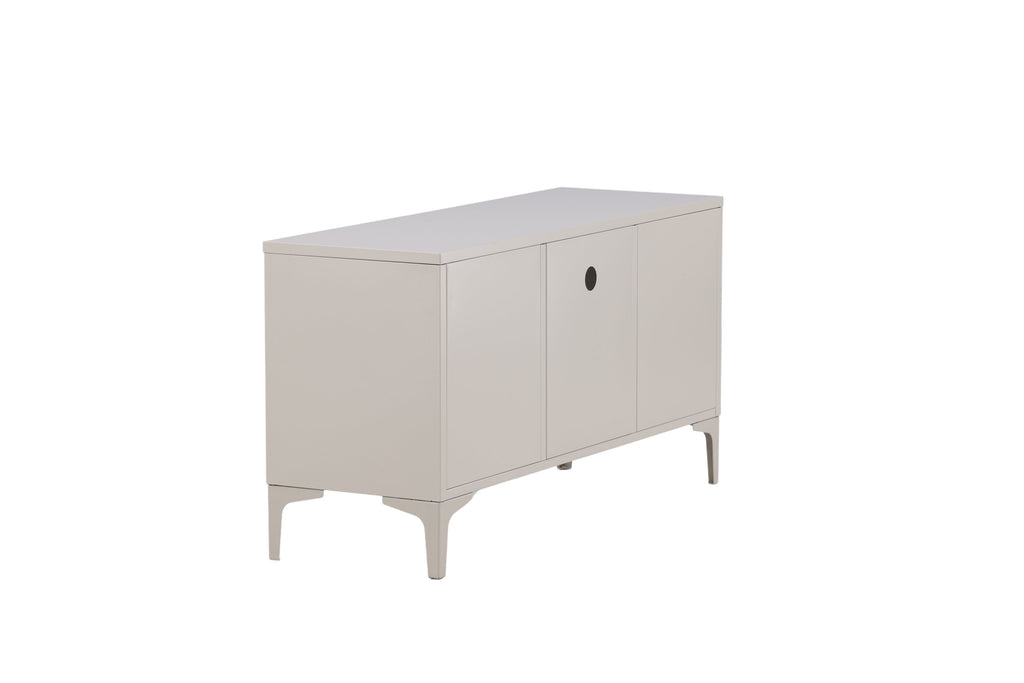 Piring tv-bänk beige stål