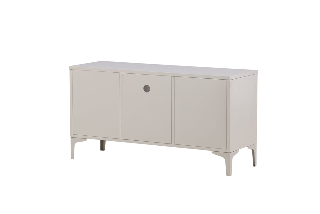 Piring tv-bänk beige stål