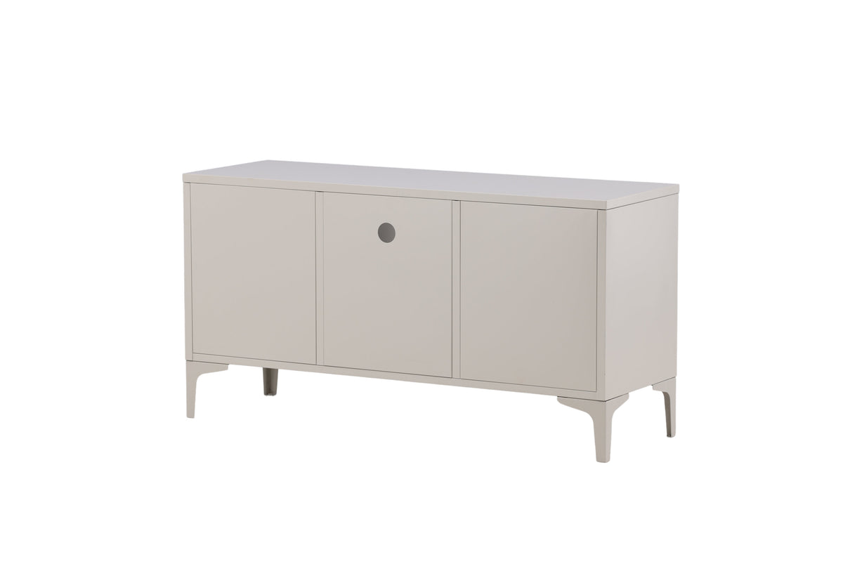 Piring tv-bänk beige stål