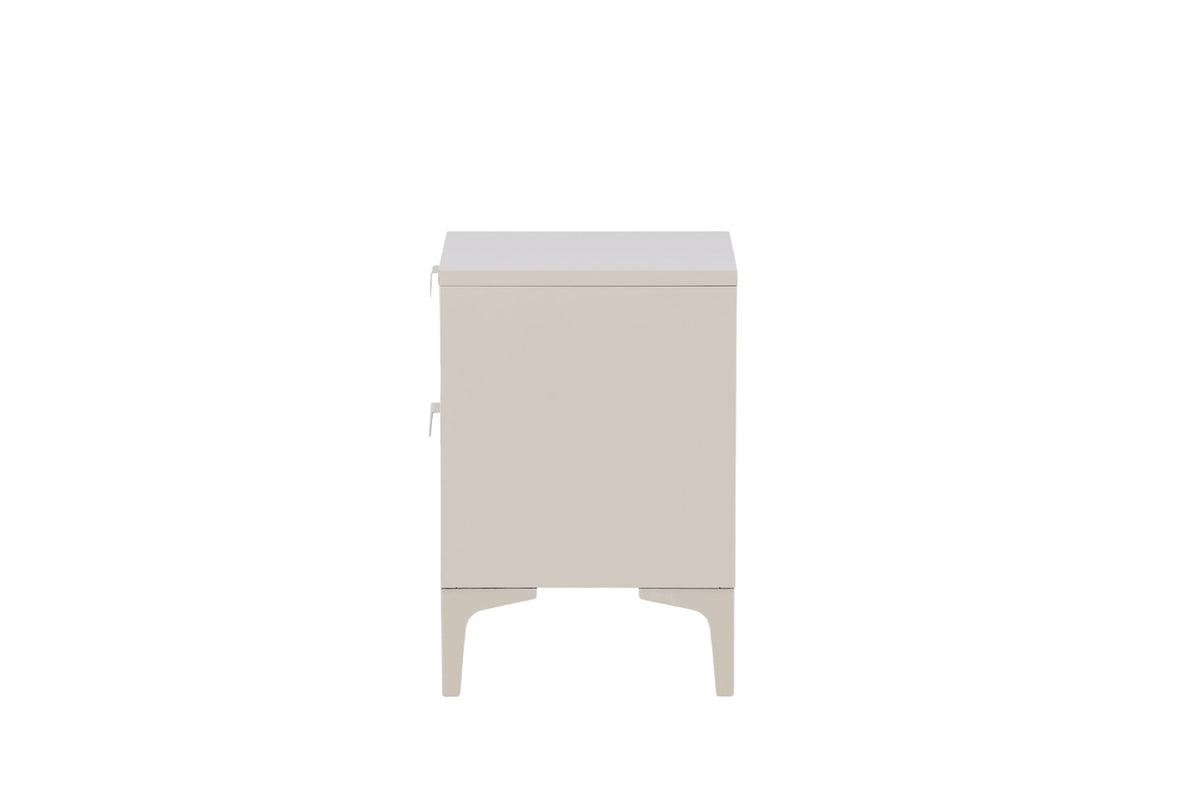 Piring byrå med 2 lådor beige stål
