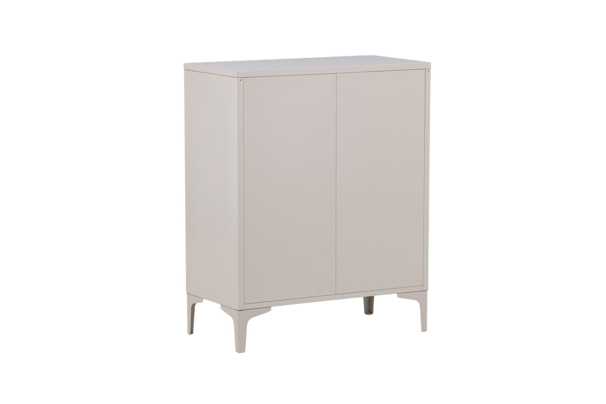 Piring byrå med 4 lådor i beige stål