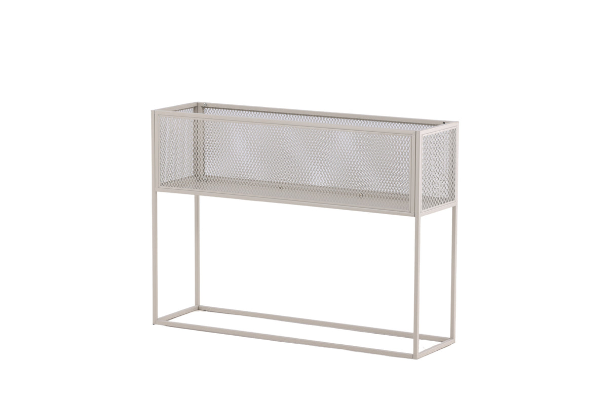 Netz blomhylla beige stål