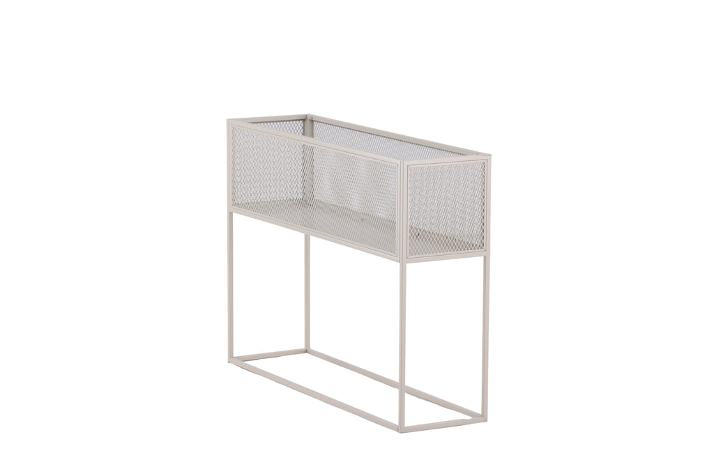 Netz blomhylla beige stål