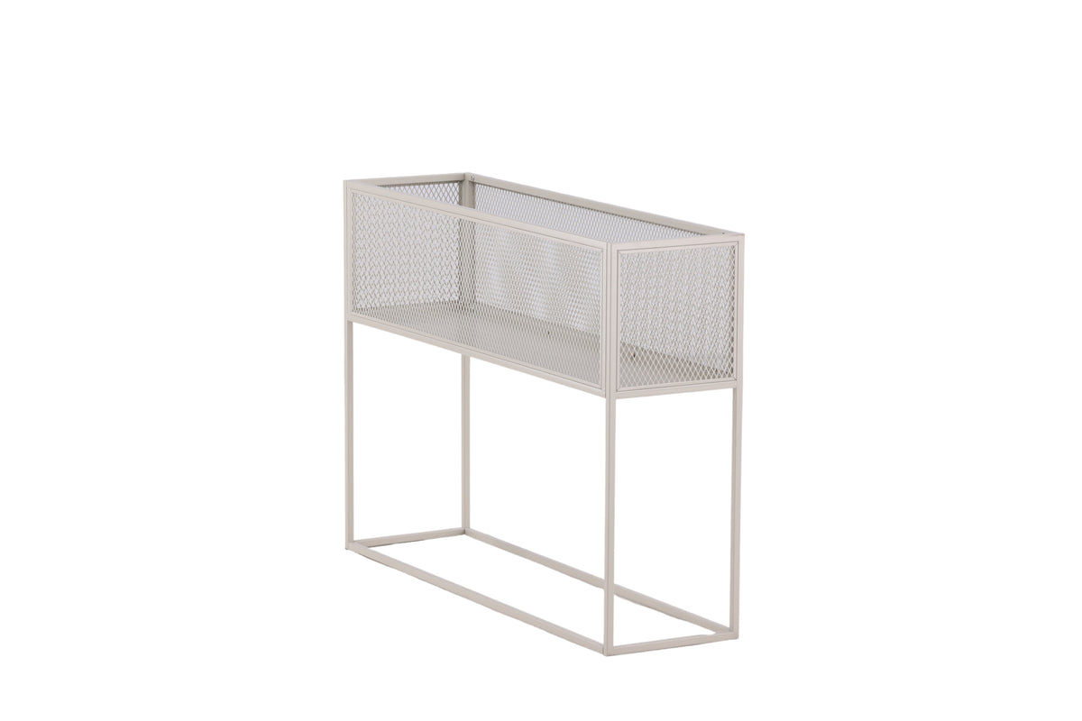 Netz blomhylla beige stål