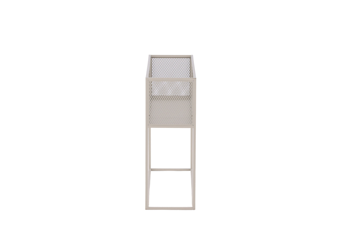 Netz blomhylla beige stål