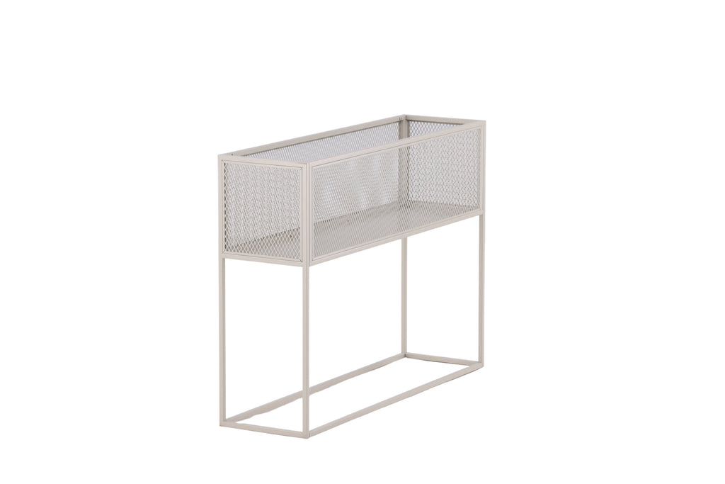 Netz blomhylla beige stål