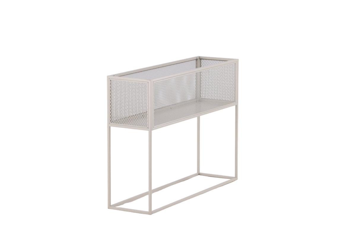 Netz blomhylla beige stål