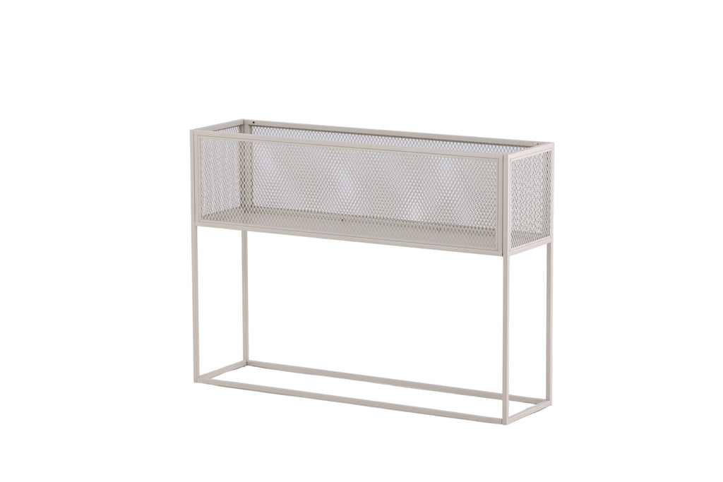 Netz blomhylla beige stål