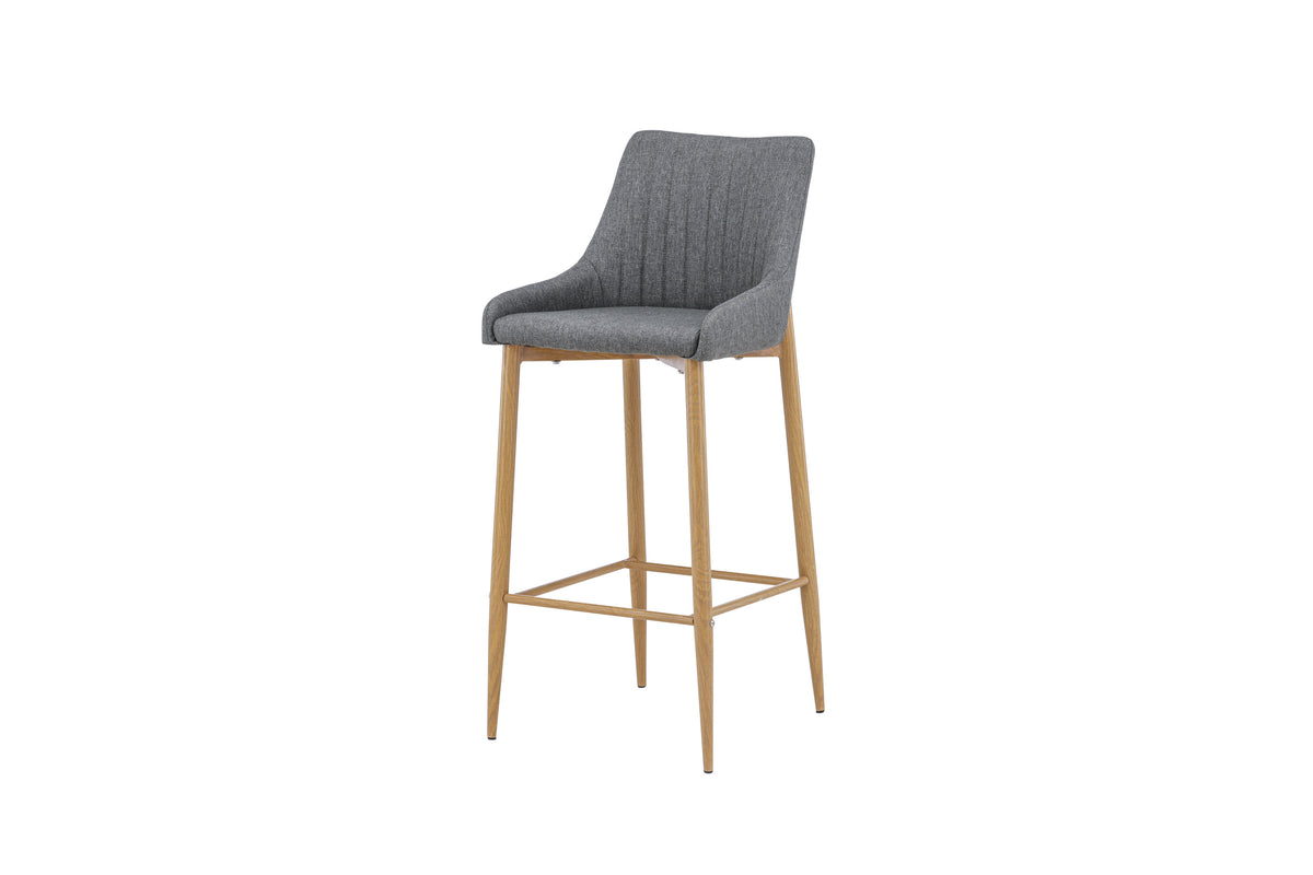 Plaza barstol 2-pack ekfärgad/mörkgrå