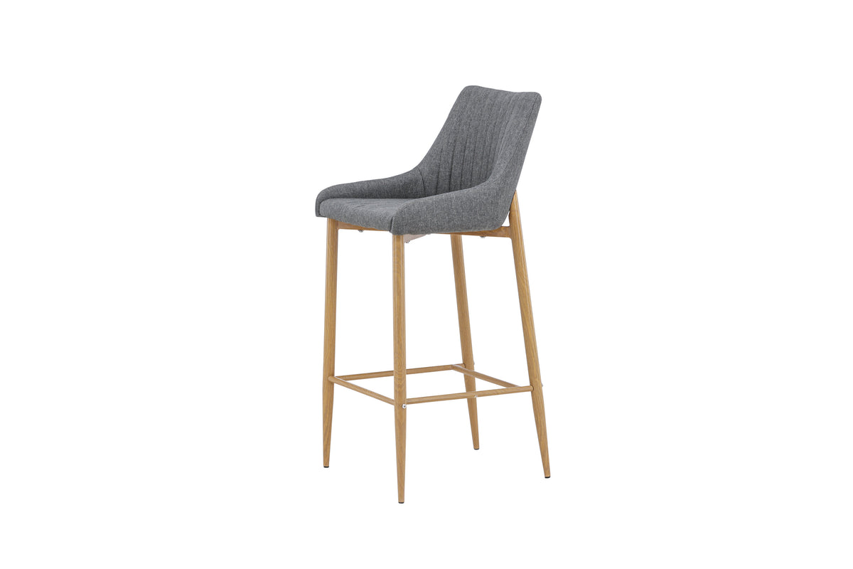 Plaza barstol 2-pack ekfärgad/mörkgrå
