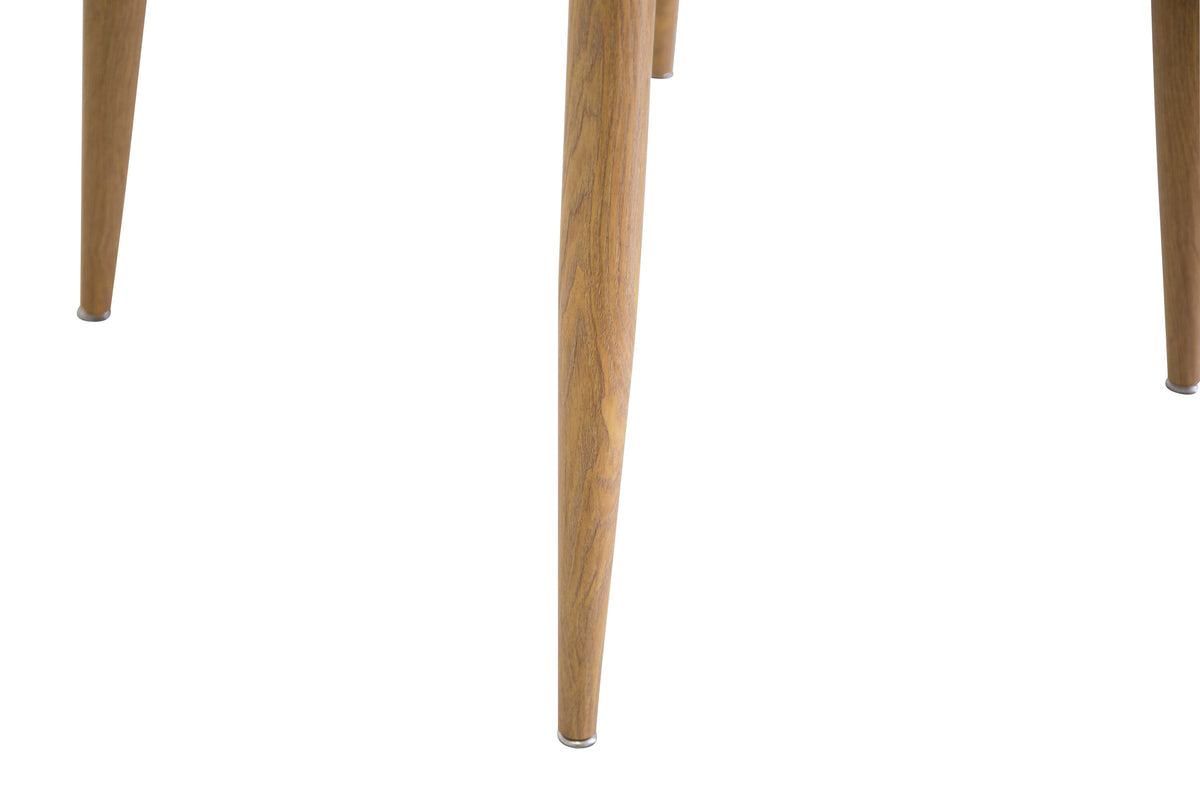 Plaza runt matbord Ø100 cm höjd 75 cm ekimitation och vitt