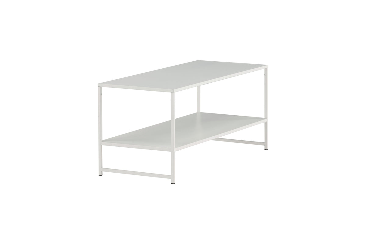 Staal sidobord vitt stål