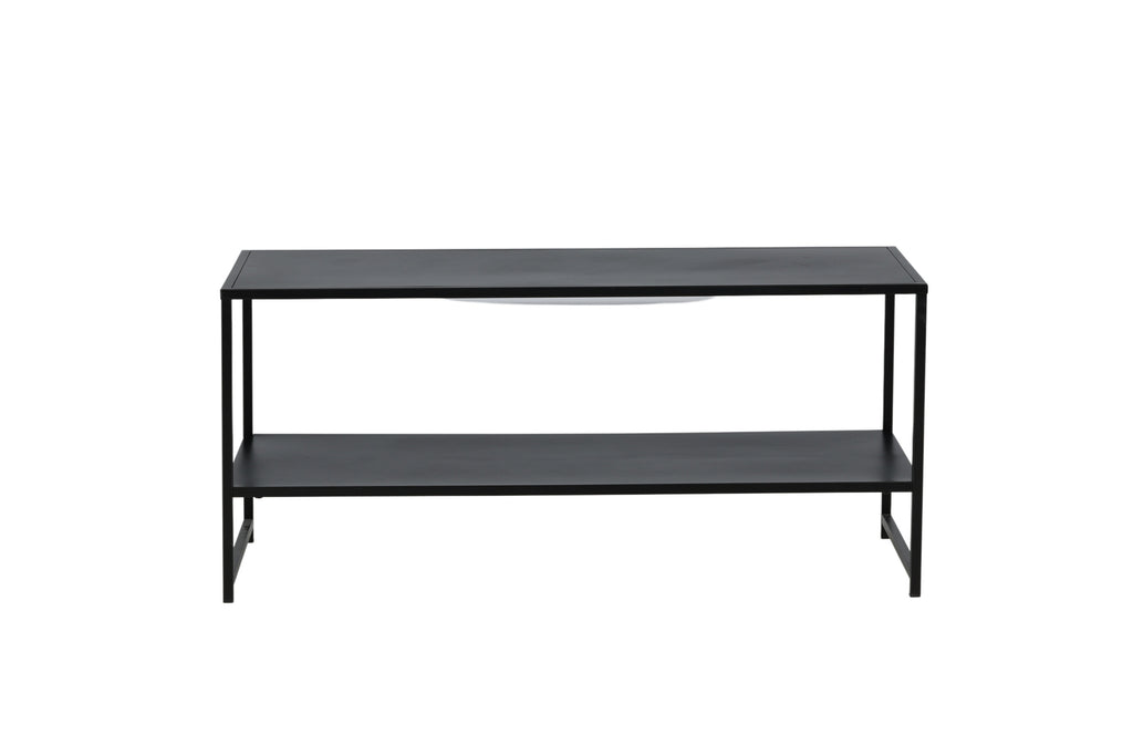 Staal sidobord svart stål