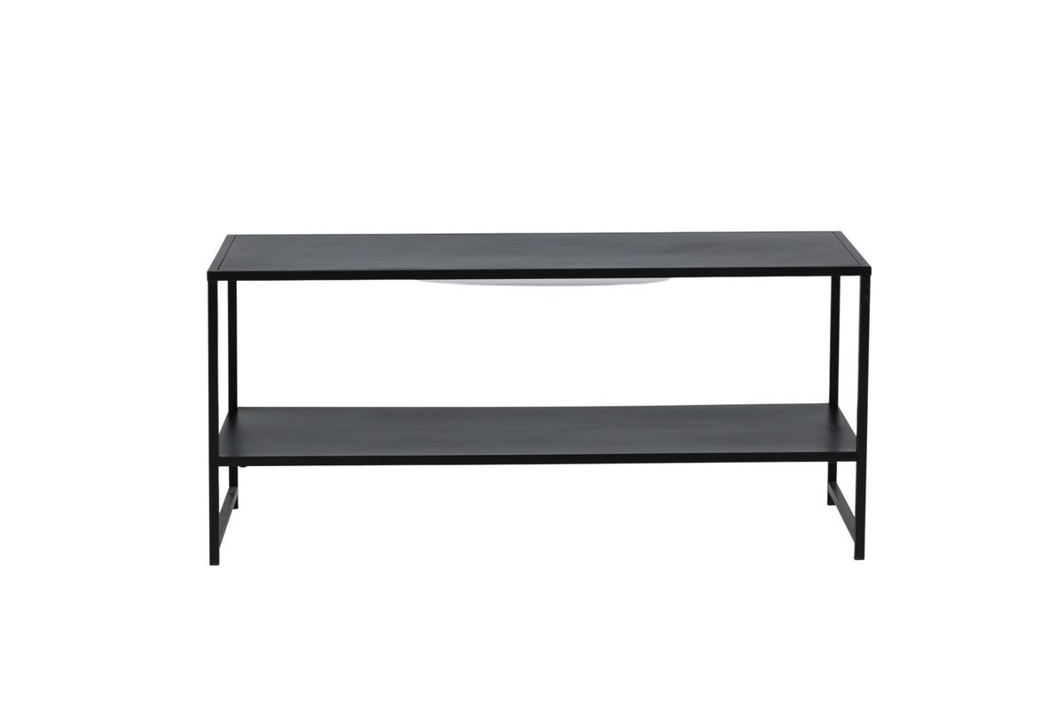 Staal sidobord svart stål