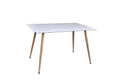 Polar matbord 120x75x75 cm vitt med ekimitation