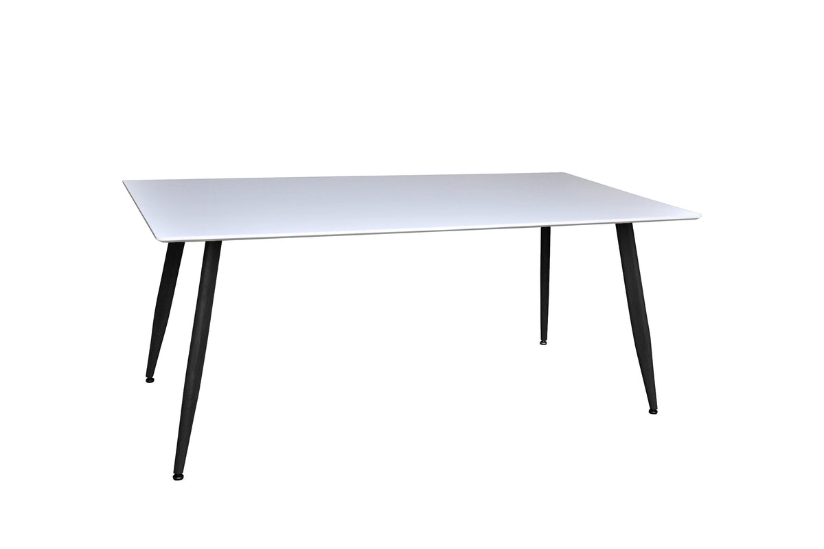 Polar matbord 180x90x75 cm svart/vitt