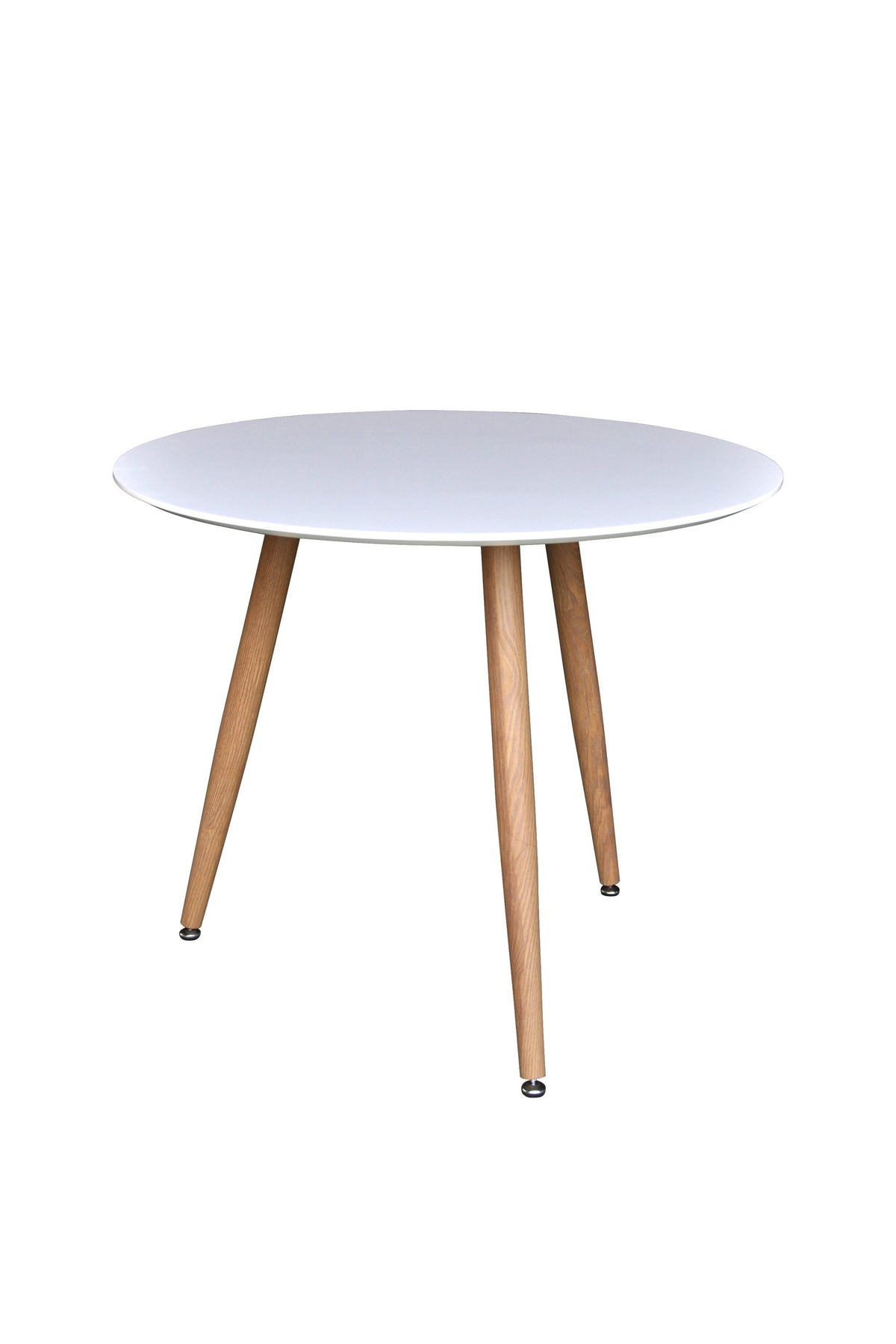 Polar runt matbord Ø90 cm höjd 75 cm ekimitation och vitt