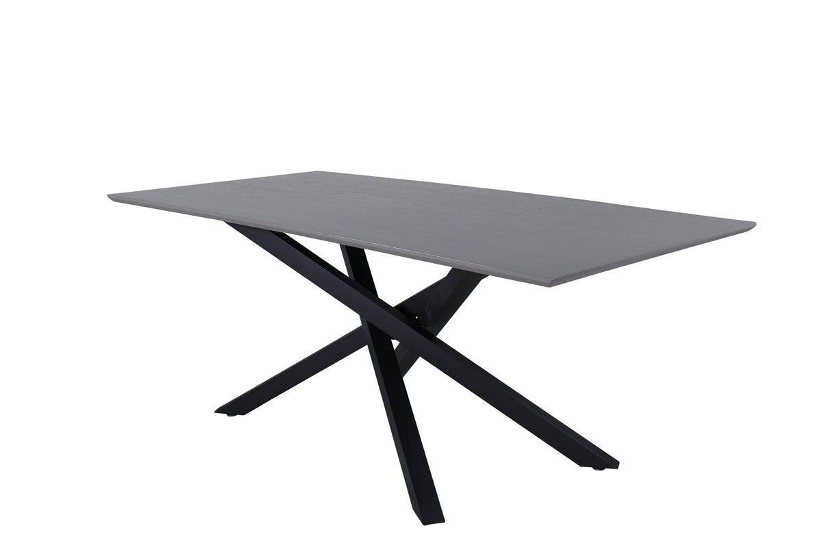Piazza matbord svart/grå faner