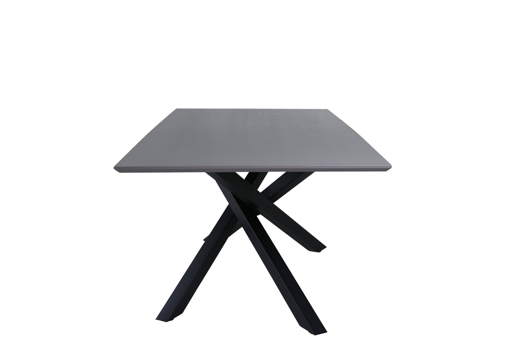 Piazza matbord svart/grå faner