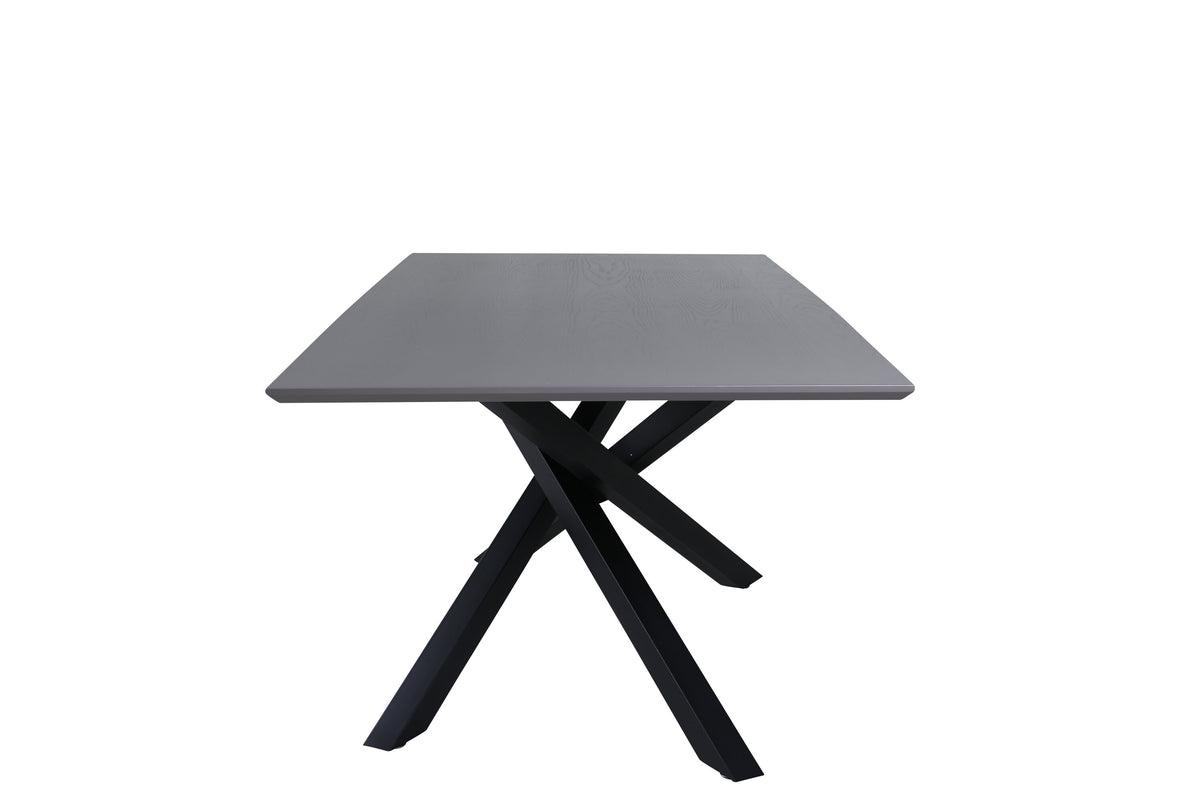 Piazza matbord svart/grå faner