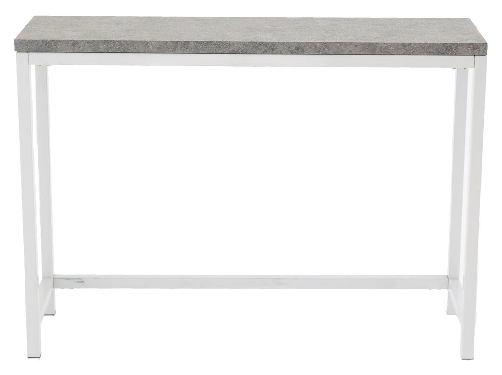 Rise sidobord 110x30x80 cm vitt med betongutseende