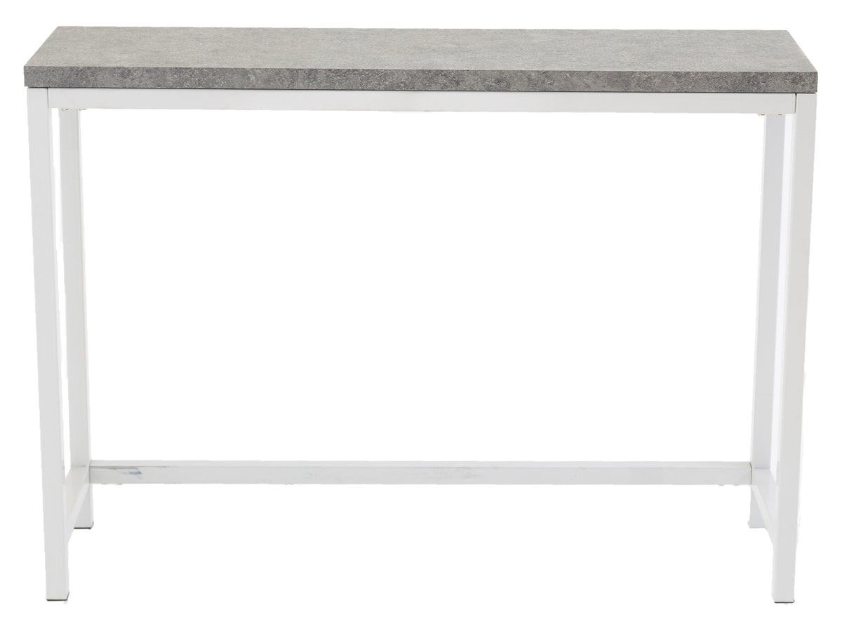 Rise sidobord 110x30x80 cm vitt med betongutseende