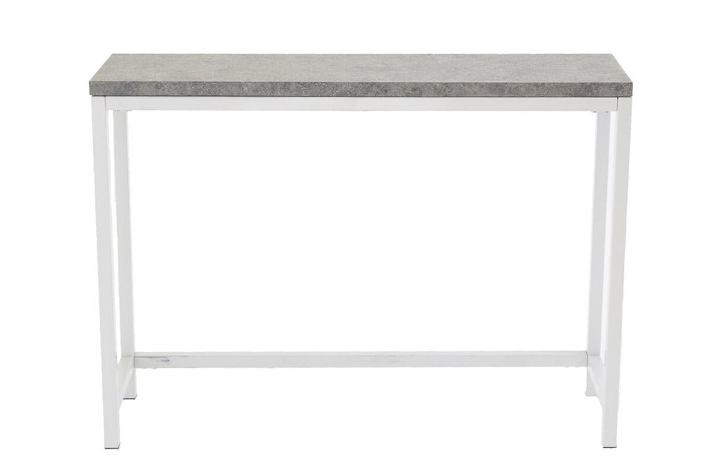 Rise sidobord 110x30x80 cm vitt med betongutseende