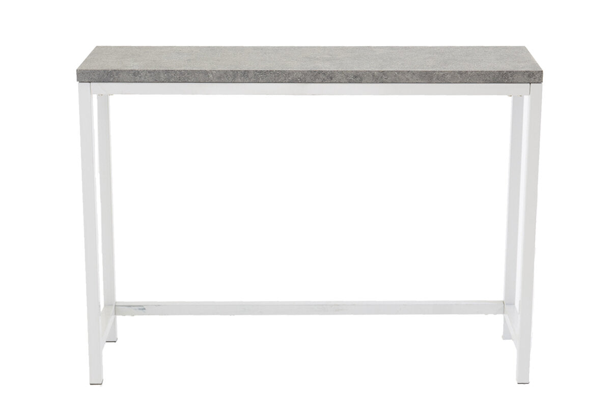 Rise sidobord 110x30x80 cm vitt med betongutseende
