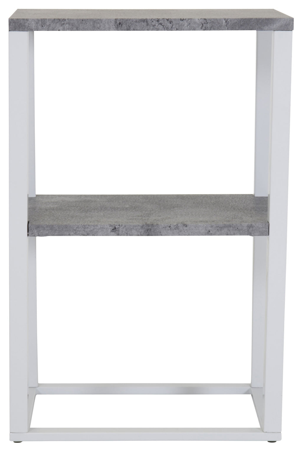 Rise sängbord 45x30x70 cm vitt med betongimitation