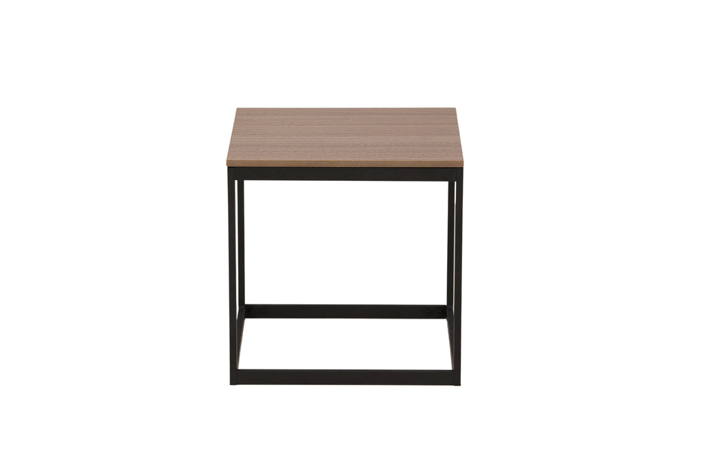 Arbor sidobord svart/mörkbrun MDF