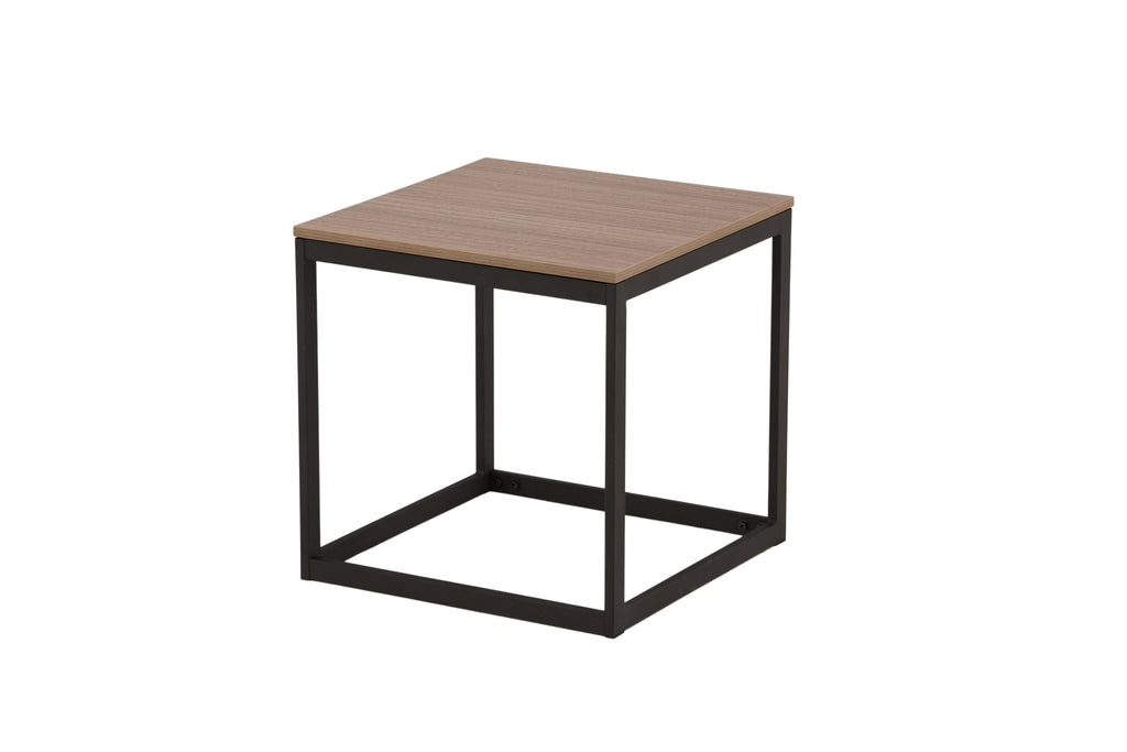 Arbor sidobord svart/mörkbrun MDF