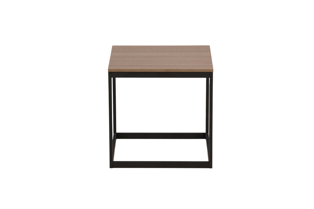 Arbor sidobord svart/mörkbrun MDF
