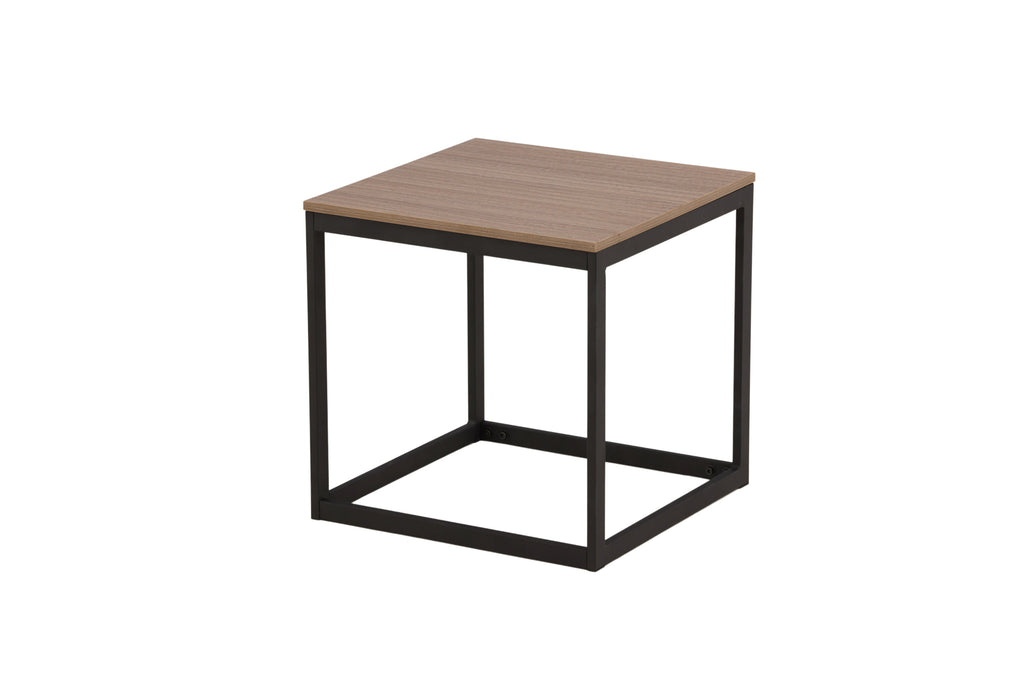 Arbor sidobord svart/mörkbrun MDF
