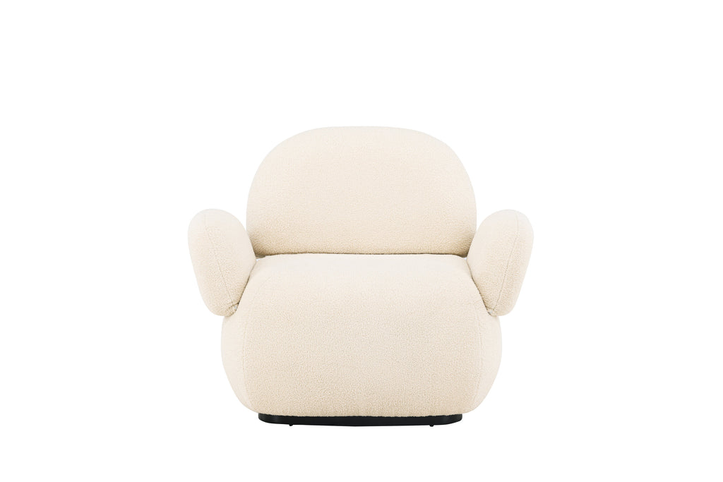 Sevilla fåtölj beige chenille