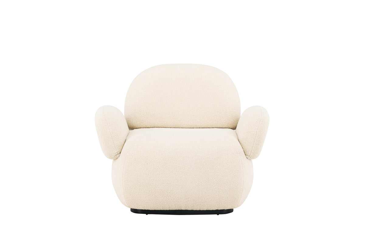 Sevilla fåtölj beige chenille