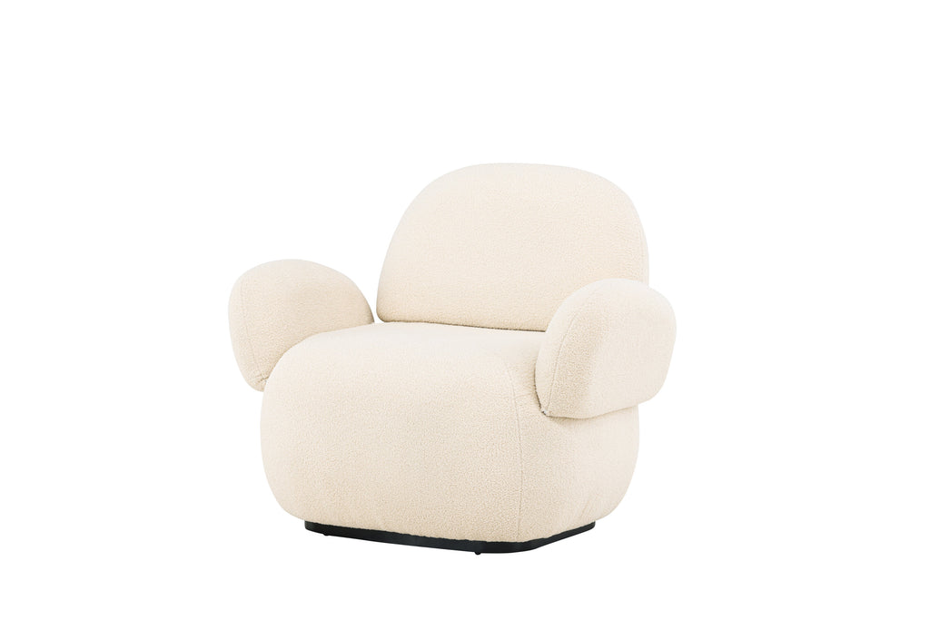 Sevilla fåtölj beige chenille