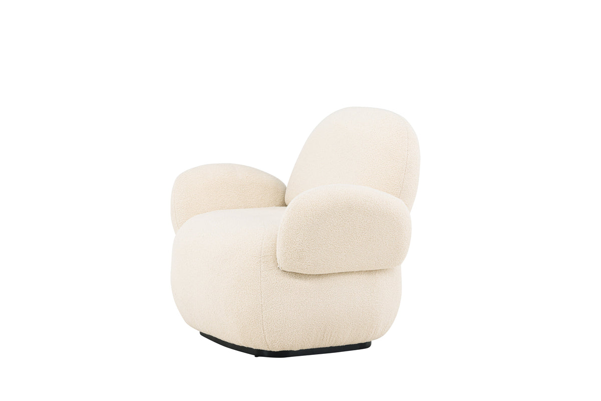 Sevilla fåtölj beige chenille
