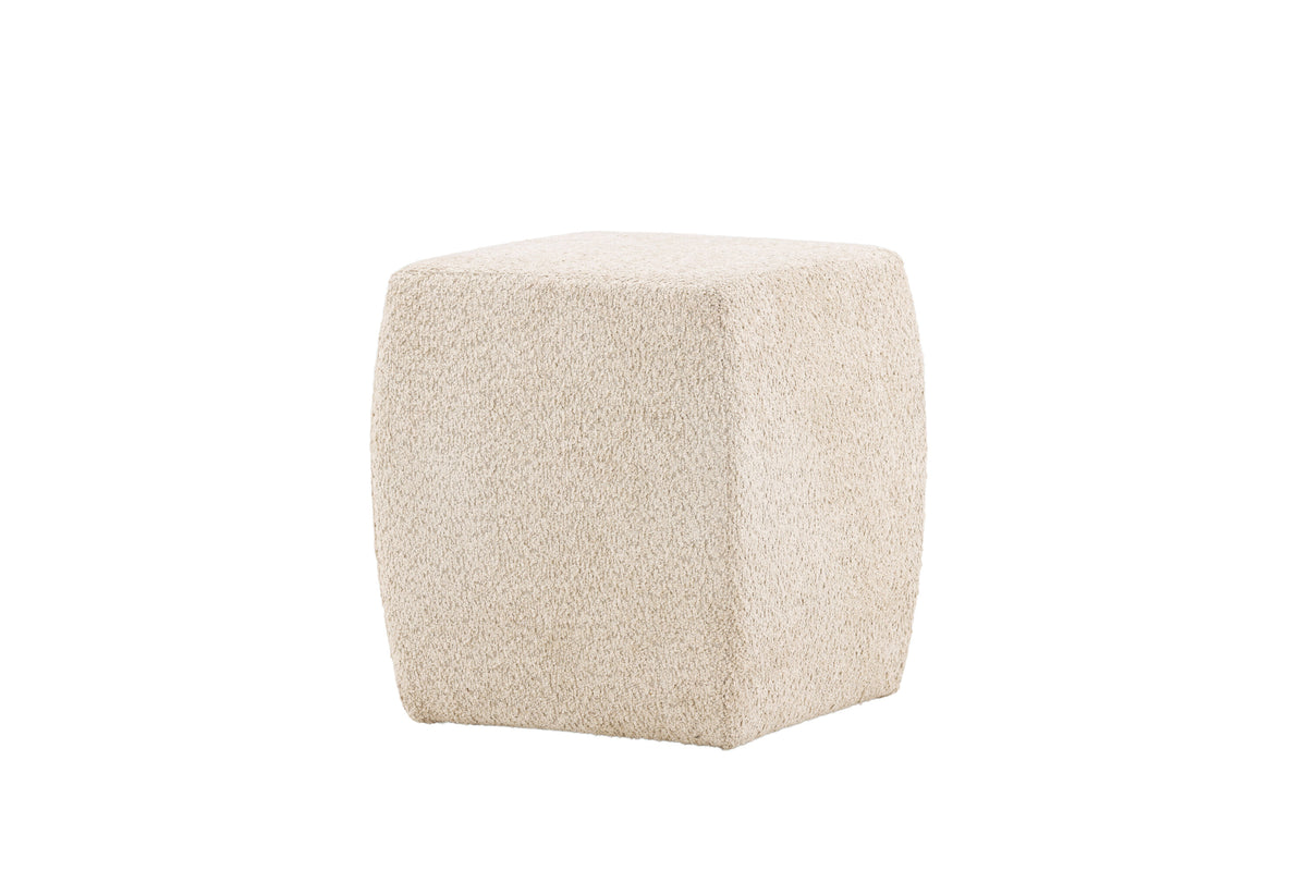Neapel sittpuff beige bouclé