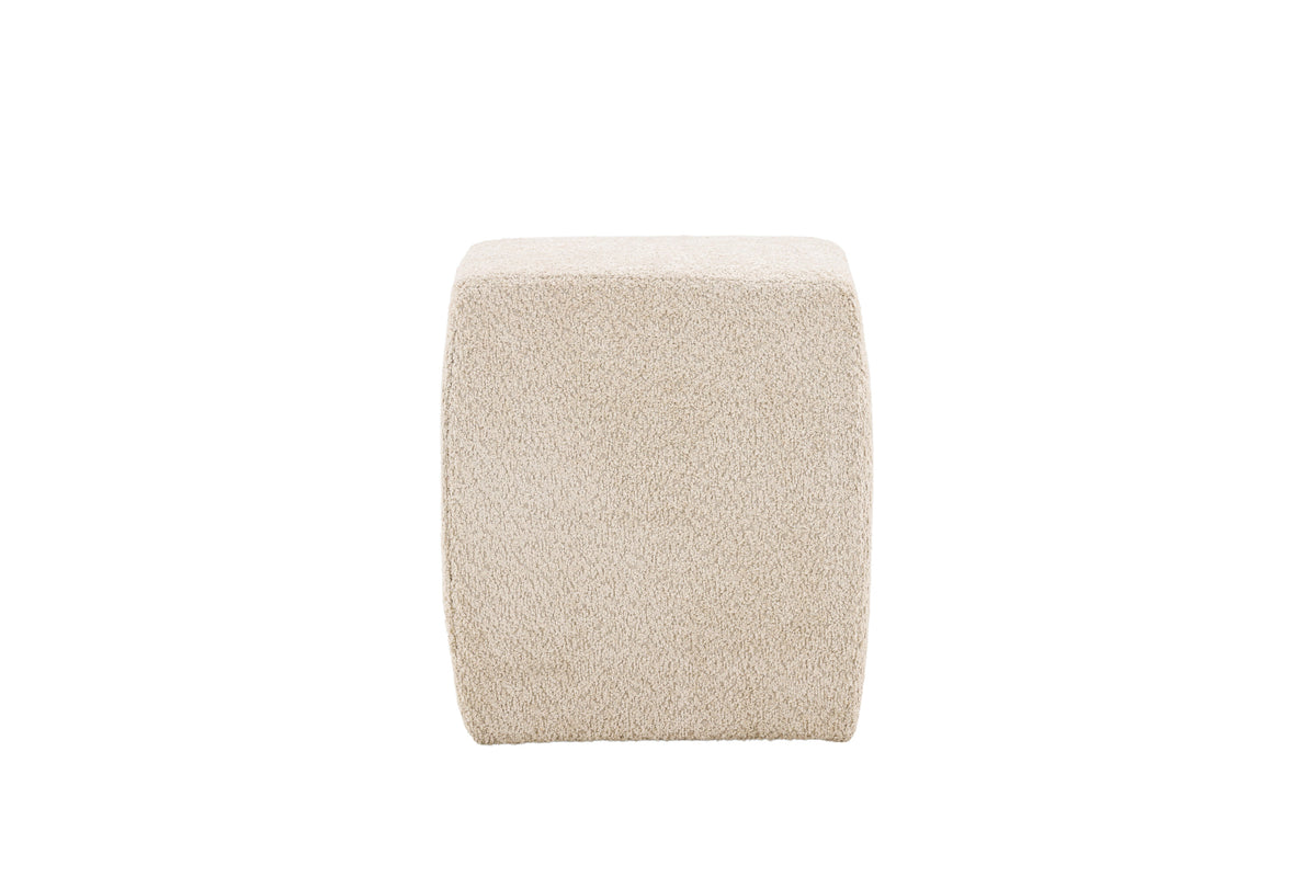 Neapel sittpuff beige bouclé